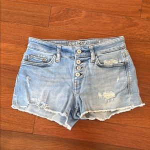 Arizona Jean Company Juniors Light Blue Denim Shorts